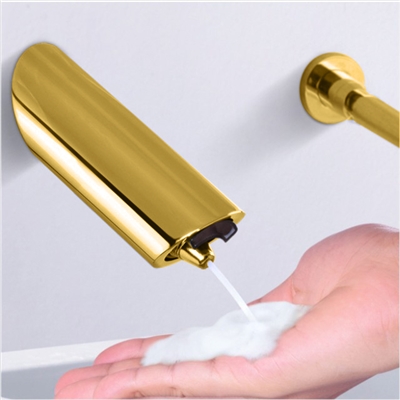Fontana Chatou Gold Commercial Wall Mount Brass Motion Sensor Liquid Soap Dispenser
